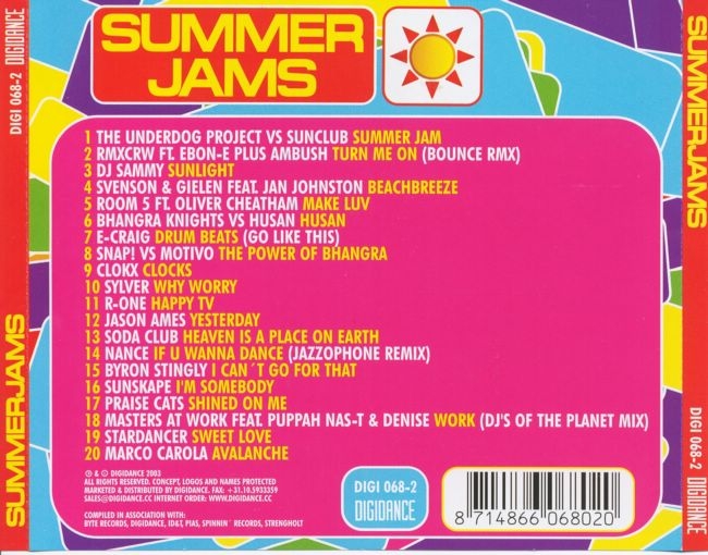 summer jams  summer 2003 b